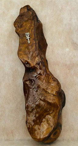 Large Ancient Olive Wood Mezuzah