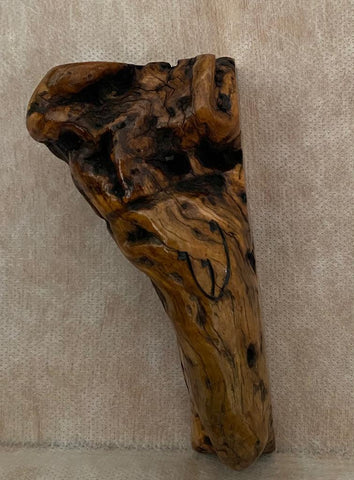 Ancient Olive Wood Mezuzah Case